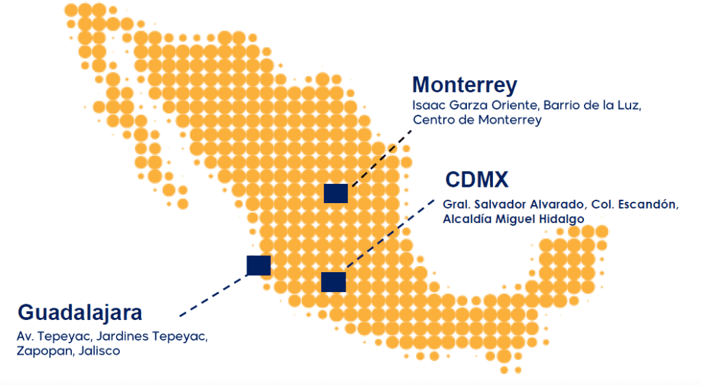 Oficinas de People and Point en Monterrey, Guadalajara y Ciudad de México